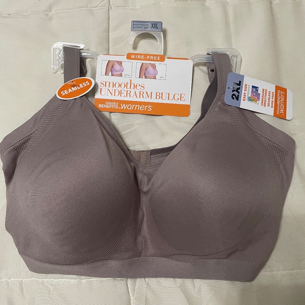 Warners Seamless Bra 2XL NWT